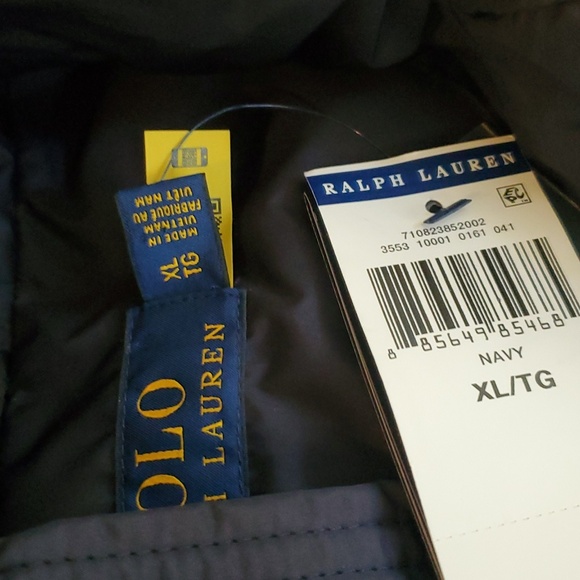 Polo by Ralph Lauren Blue Faux Fur Trim Parka. - Picture 3 of 9